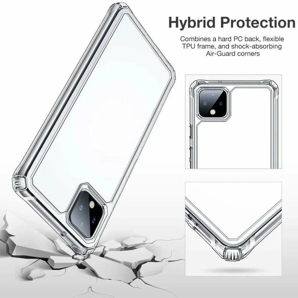 5/$25 Google Pixel 4 Air Armor Clear Case